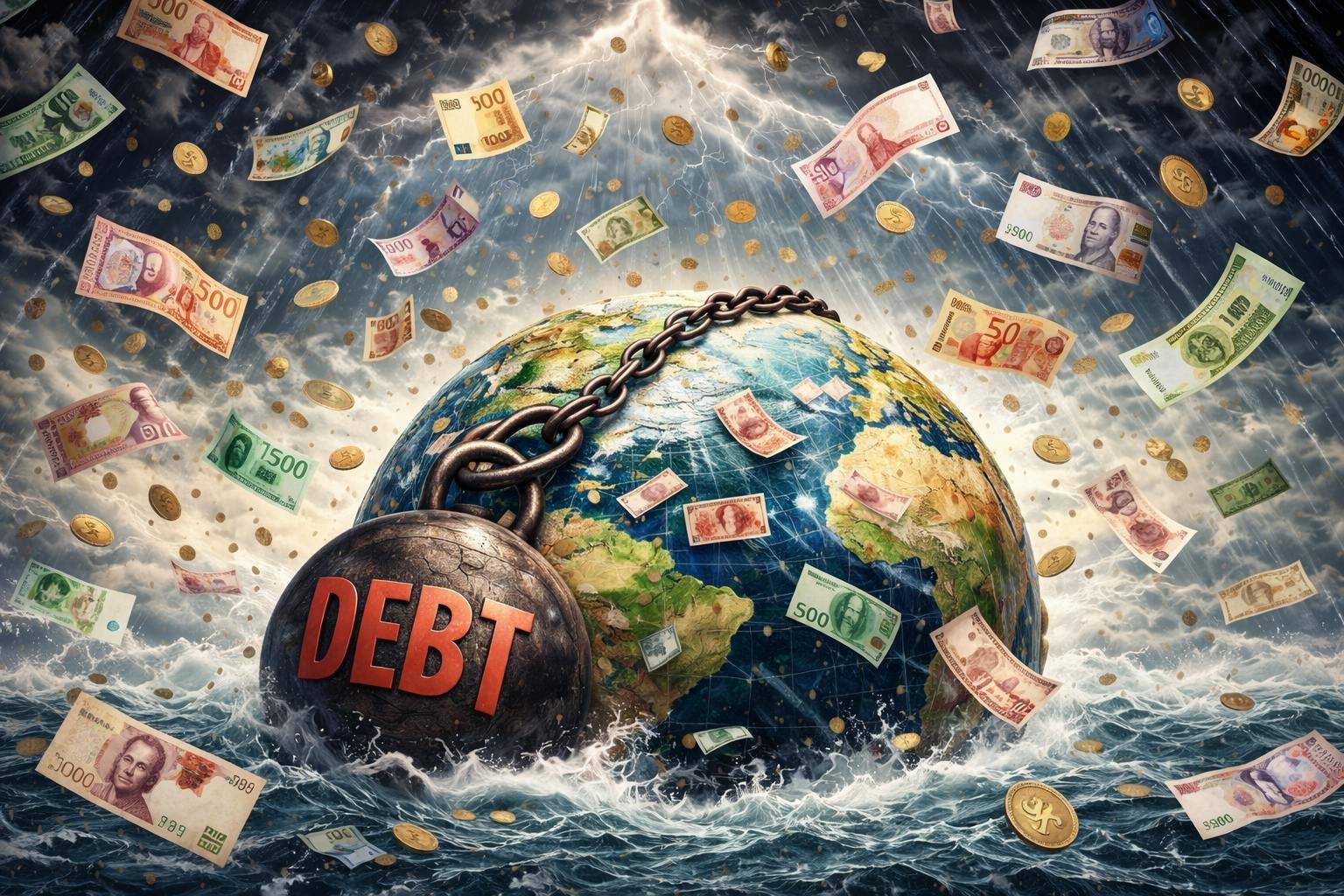 Global debt crisis and blockchain solution - how cryptocurrency can provide a clean financial reset without the suffering of currency devaluation.