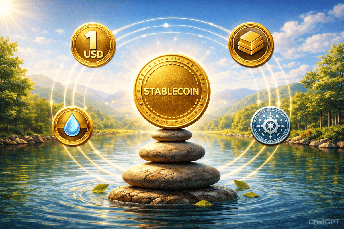 A comprehensive guide to stablecoins — comparing fiat-backed, asset-backed, algorithmic, and calibration-based designs, their trust models, risks, and use cases.