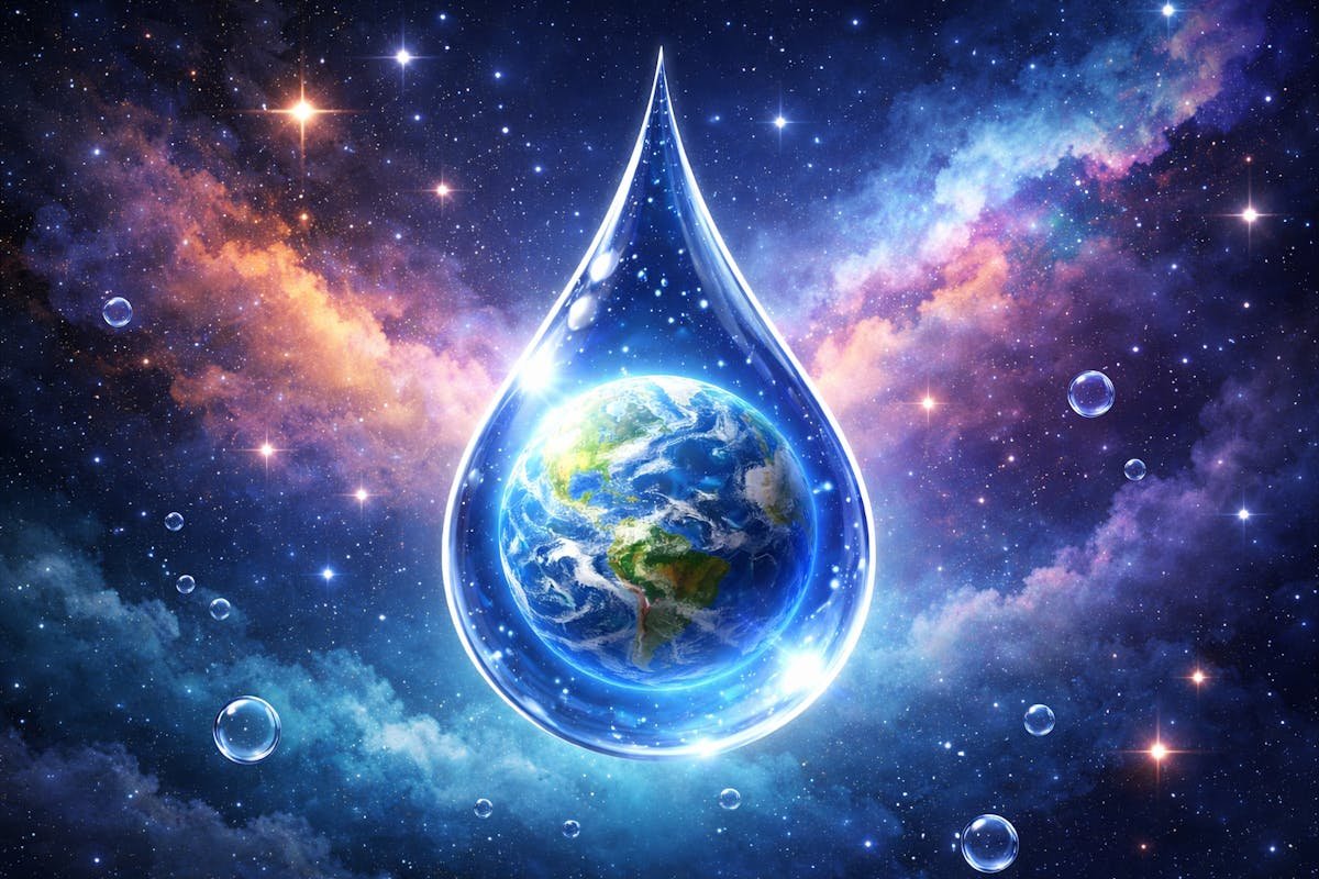 Water as a universal reference — from the metric system's liter and kilogram to O Coin calibrating value to the local price of one liter of water in each currency.